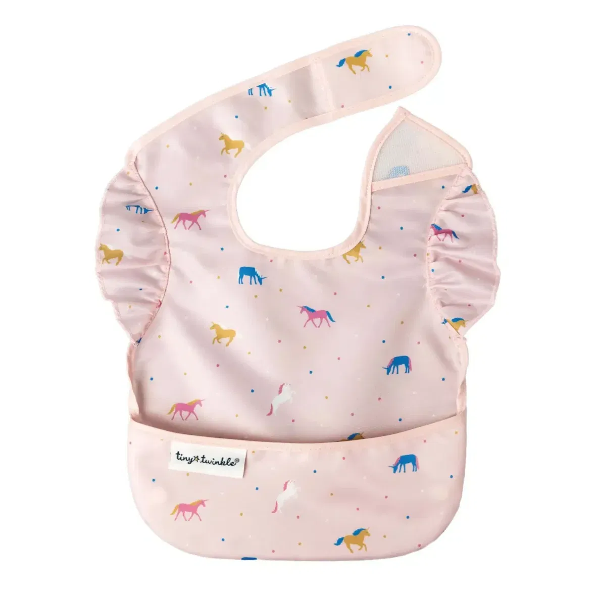 Tiny Twinkle Bavoir Easy Bib – Unicorn 6m+