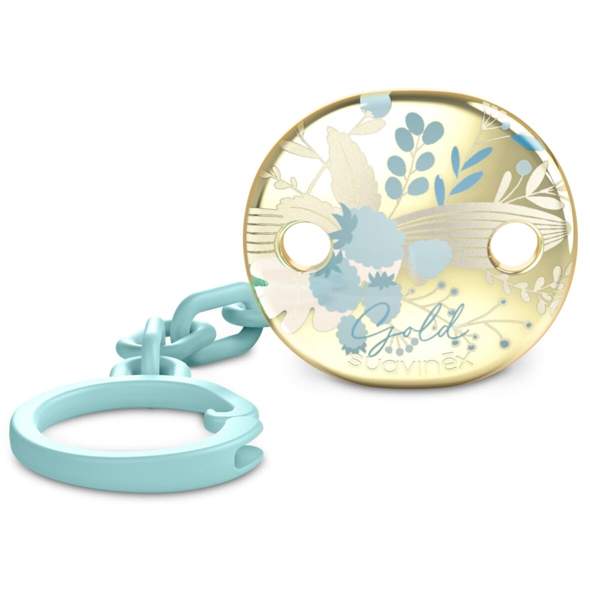 Suavinex Attache-sucette Bijou Gold Bleu