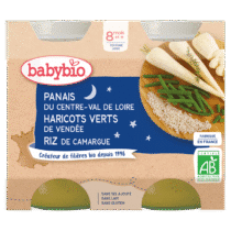 Retrouvez Babybio Panais Haricots Verts et Riz de Camargue 8mois+ aux meilleurs prix sur Bebemaman.ma . Livraison à domicile partout au Maroc.