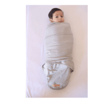 Bebemaman Couverture d’emmaillotage 0-6mois Gris