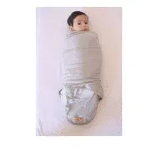 Bebemaman Couverture d’emmaillotage 0-6mois Gris