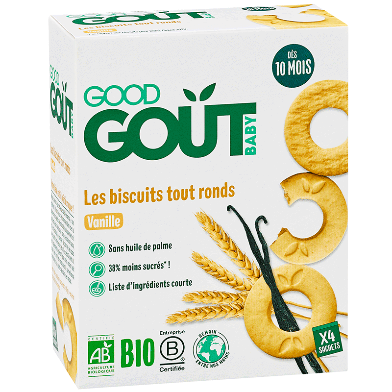 Good Goût Biscuits Tout Ronds Vanille 10m+