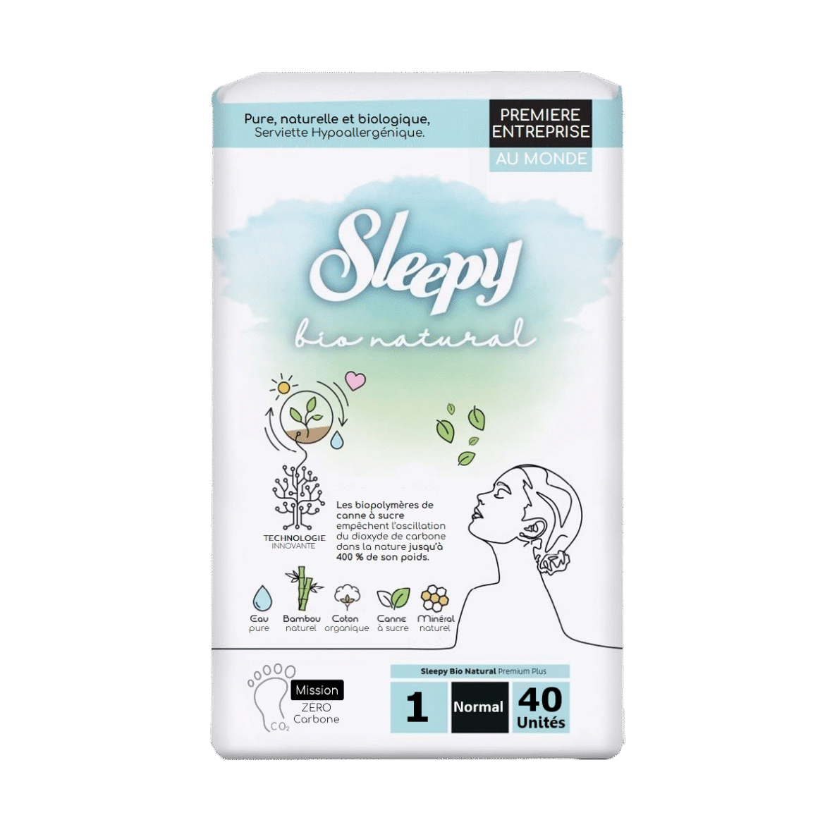 Sleepy Bio Daily protège slip normal – 40u
