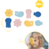 Badabulle Puzzle de bain : lot de 8 stickers flottants aux couleurs et formes attrayantes pour favoriser l'éveil et offrir une expérience de jeu ludique et éducative pour les tout-petits.