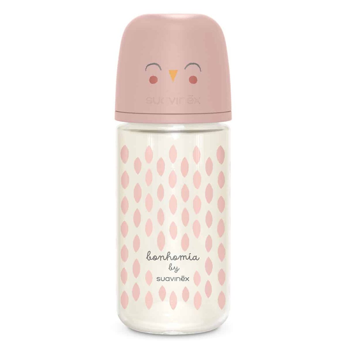 Suavinex Biberon verre 240ml Tétine SXPro Rose