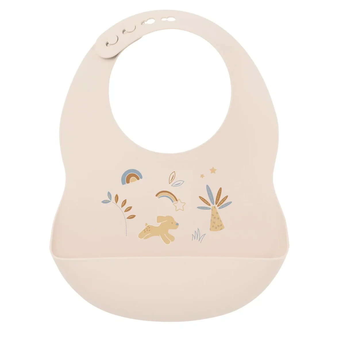 Nattou Bavoir en Silicone Beige Boho