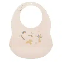 Retrouvez Nattou Bavoir en Silicone Rose Boho aux meilleurs prix sur Bebemaman.ma . Livraison à domicile partout au Maroc.