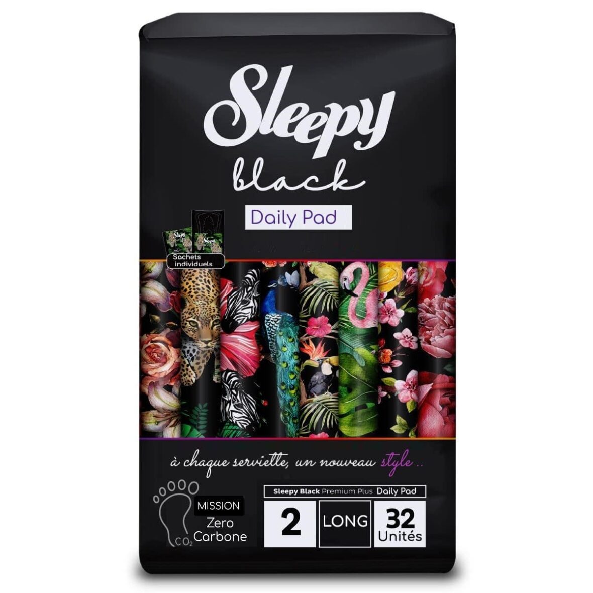 Sleepy Black Daily protège slip super Long – 32u