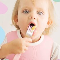 Twistshake Set de Couverts en Acier Inoxydable Rose 12m+ prix Maroc | Bebemaman.ma