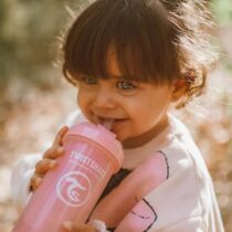 Twistshake Gourde à Paille 360ml Pearl Rose prix Maroc | Bebemaman.ma