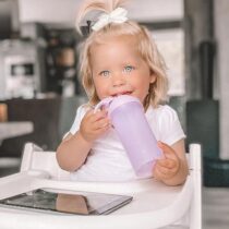 Twistshake Gourde à Paille 360ml Violet prix Maroc | Bebemaman.ma