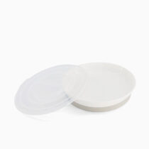 Twistshake Assiette avec Couvercle Blanc prix Maroc | Bebemaman.ma