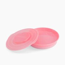 Assiette avec Couvercle - Rose prix Maroc | Bebemaman.ma