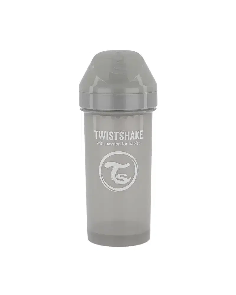 Twistshake Gourde Anti-Fuites 360ml Gris