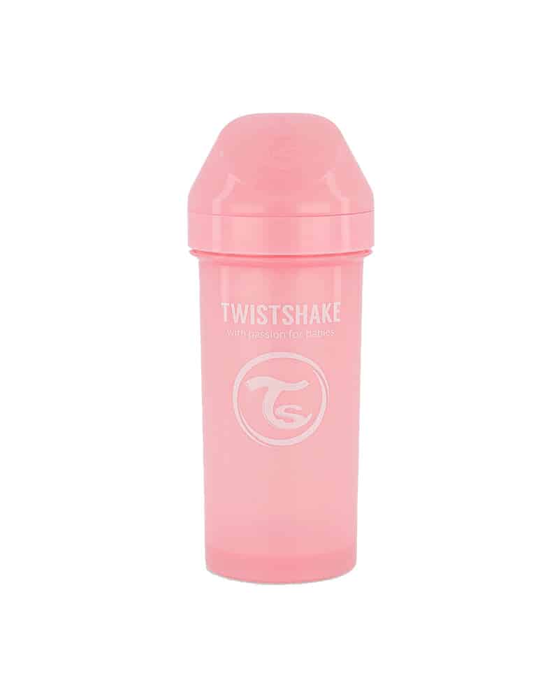 Twistshake Gourde Anti-Fuites 360ml Rose