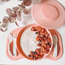 Twistshake Plateau Click-mat Mini & Assiette Rose prix Maroc | Bebemaman.ma