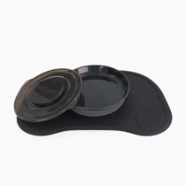 Twistshake Plateau Click-mat & Assiette Noir prix Maroc | Bebemaman.ma