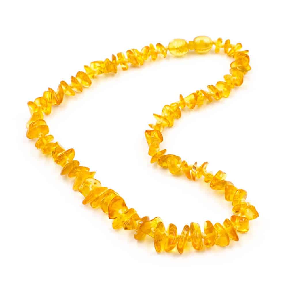 Nildor Collier Ambre Bébé Perles Chips A300