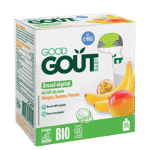 Retrouvez Good Goût 4 Gourdes Brassés Coco Mangue Banane Passion - dès 6 mois aux meilleurs prix sur Bebemaman.ma ! Livraison à domicile au Maroc.