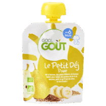Retrouvez Good Goût Gourde Le petit Déj Poire - dès 6 mois aux meilleurs prix sur Bebemaman.ma ! Livraison à domicile au Maroc. Paiement à la livraison.