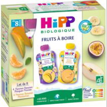 Retrouvez HiPP Fruits à boire Pomme Banane Mangue Fruit de la passion aux meilleurs prix sur Bebemaman.ma . Livraison à domicile partout au Maroc.