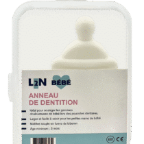 Retrouvez L2N Anneau de dentition Silicone Biberon Blanc aux meilleurs prix sur Bebemaman.ma . Livraison à domicile partout au Maroc.