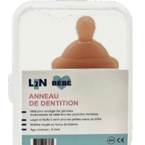Retrouvez L2N Anneau de dentition Silicone Biberon Marron aux meilleurs prix sur Bebemaman.ma . Livraison à domicile partout au Maroc.