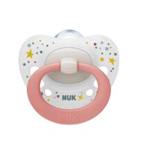 Nuk Sucette en Silicone Signature 0-6 mois Etoile rose prix Maroc | Bebemaman.ma