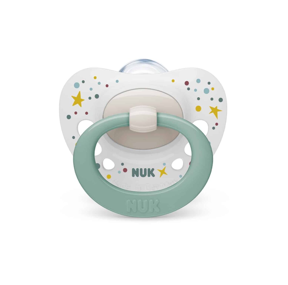 Nuk Sucette en Silicone Signature 0-6 mois Etoile vert
