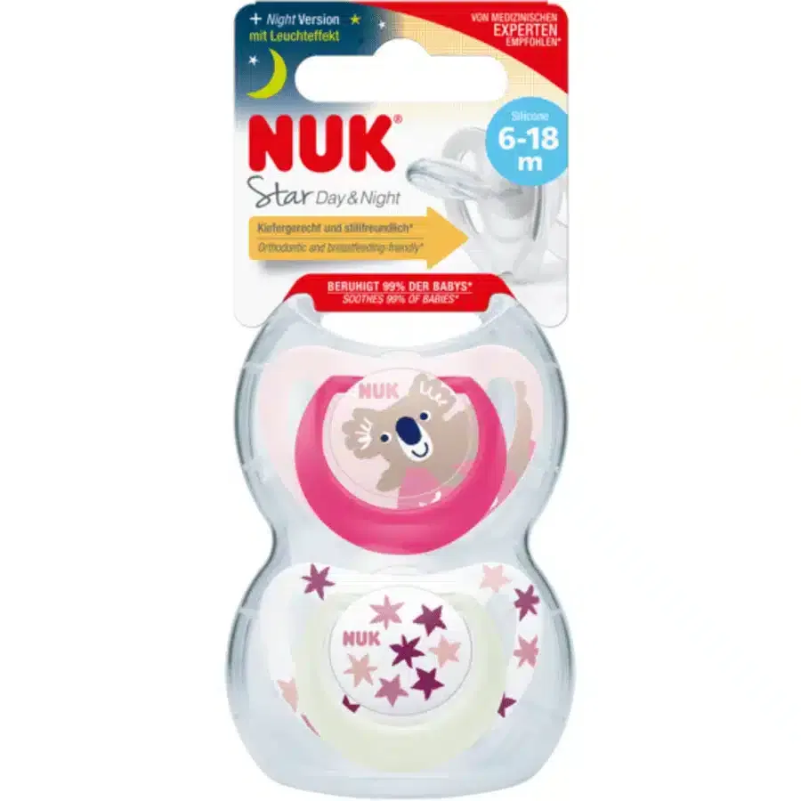 NUK First Choice Night Sucettes Pour Bébé | 18-36 Mois | Sucettes