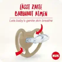 Nuk Sucette Space Silicone Zèbre 6-18mois prix Maroc | Bebemaman.ma