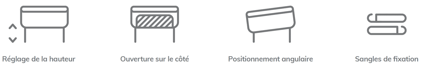 Lionelo Lit Cododo Leonie Grey Stone Livraison à domicile partout au Maroc. Paiement à la livraison.