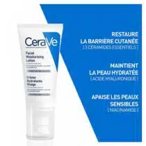 CeraVe Crème Visage Peau Normale à Sèche | 52ml prix Maroc | Bebemaman.ma