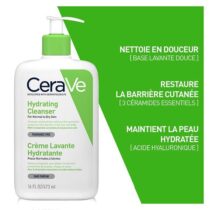 CeraVe Crème Lavante Hydratante Peau Normale à Sèche | 473ml prix Maroc | Bebemaman.ma
