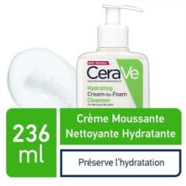 CeraVe Crème Moussante Nettoyante Hydratante Peau Normale à Sèche 236ml