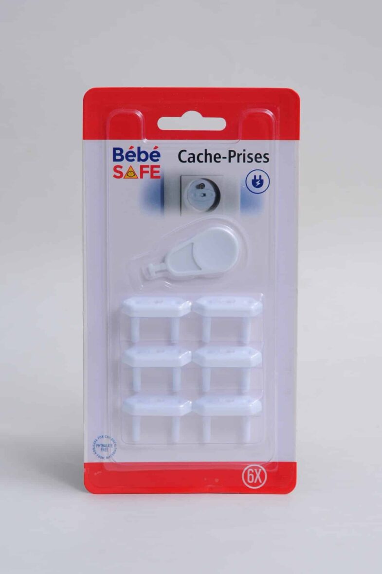 Bebe Safe Cache Prise 6pcs + Clé
