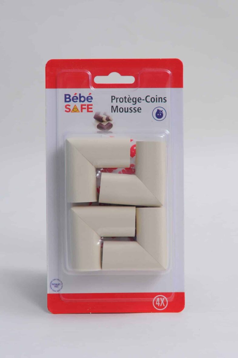 Bebe Safe Protège Coins Mousse Blanc 4pcs