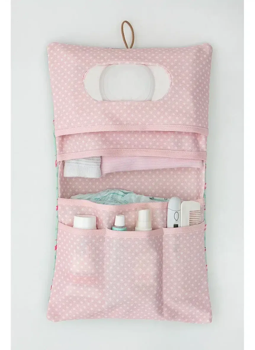 Bebemaman-Hamur Trousse Organisateur essentiels Bebe – Flamant rose 2