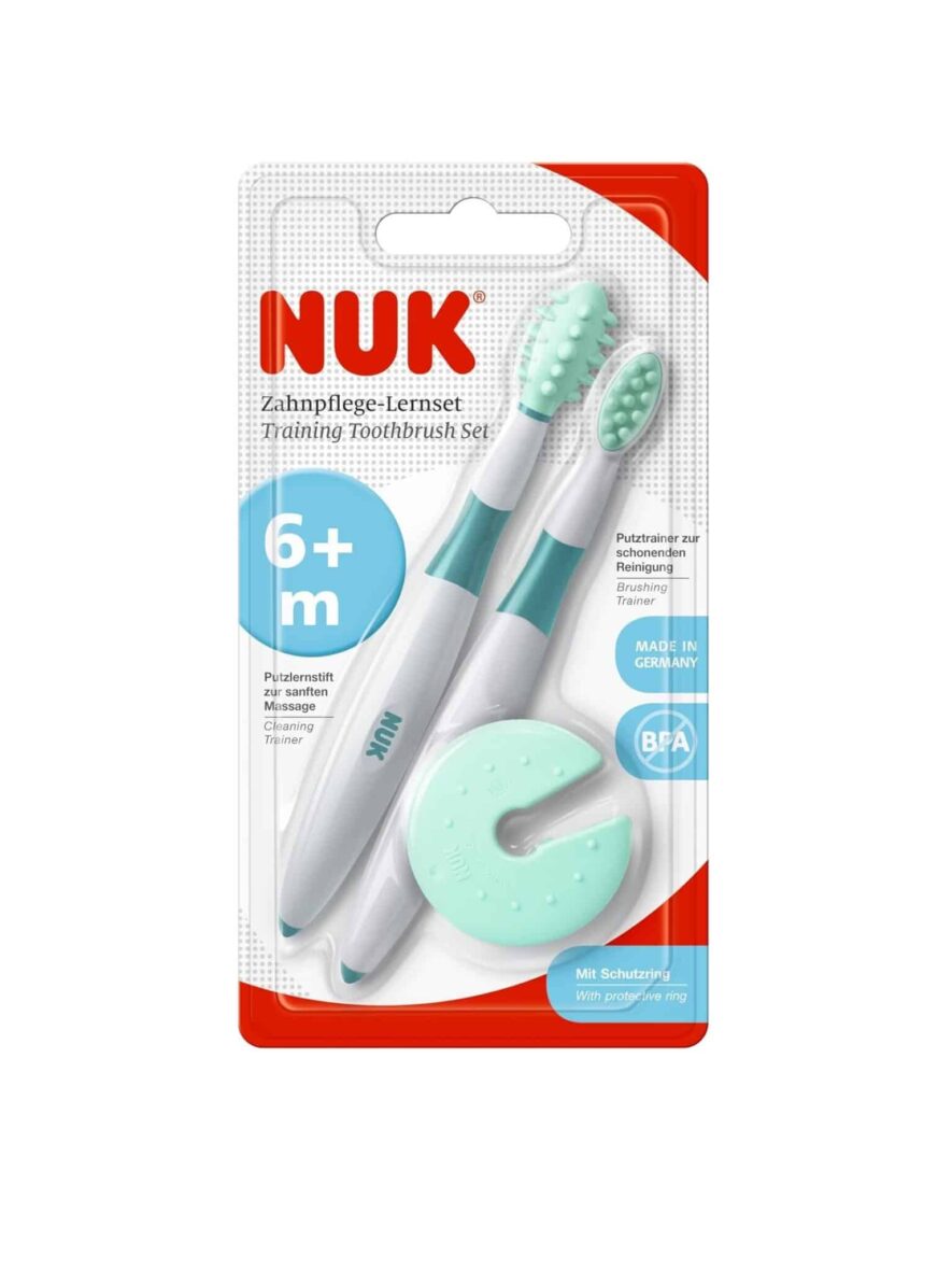Nuk Set de brosses à dents éducatives 6m+