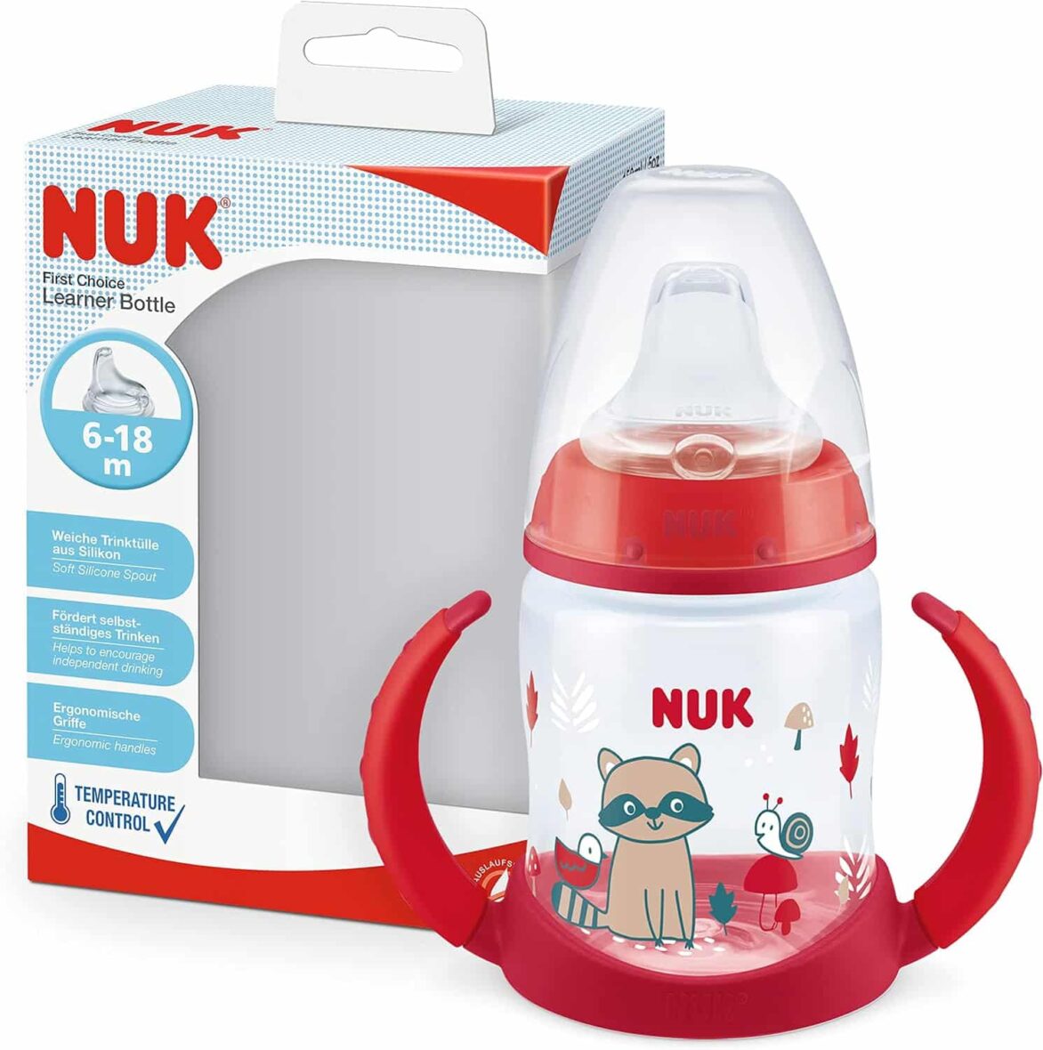 Nuk Tasse d&rsquo;apprentissage 6-18mois 150ml Rouge