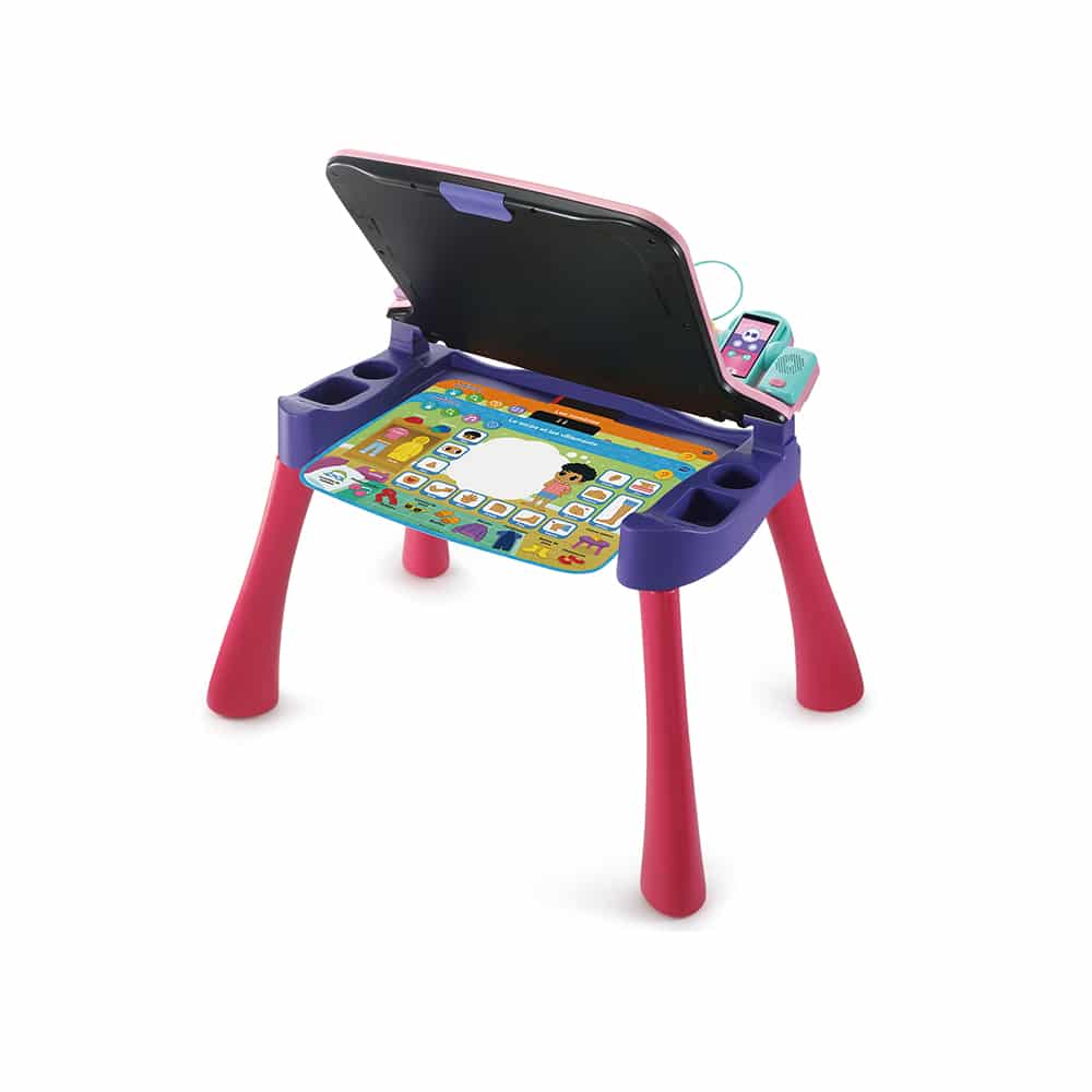 Bebemaman-Vtech Magi bureau interactif 5 en 1 Rose 5