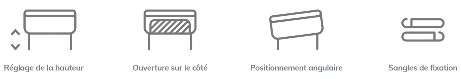 Lionelo Lit Cododo Theo - Grey Stone Natural