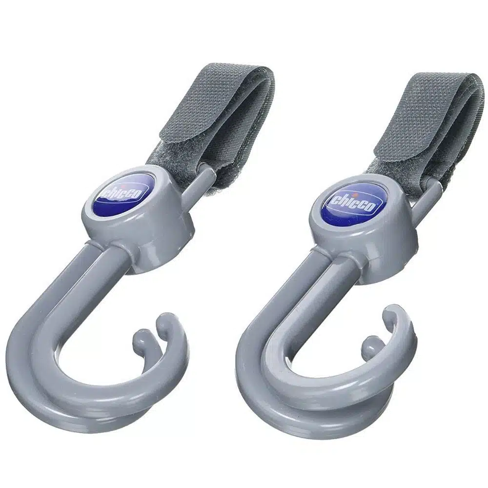 bebemaman-Chicco Lot de 2 crochets universels pour poussette 1
