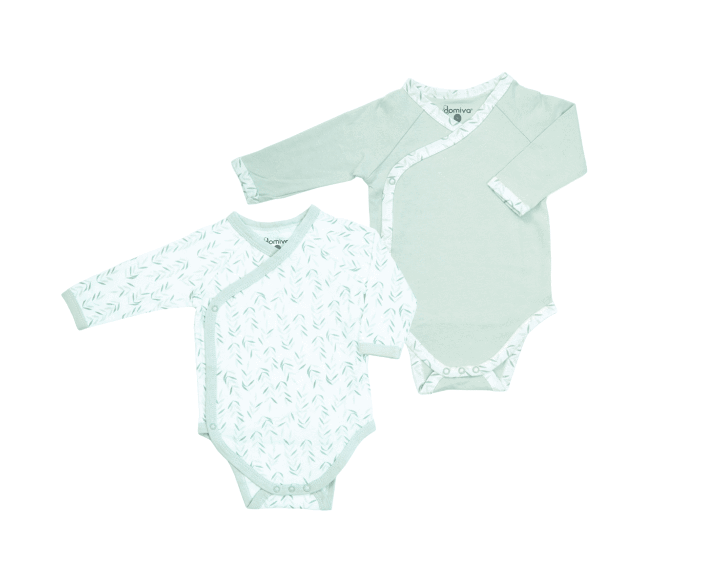 Domiva Lot de 2 Bodies manches longues cache-cœur Filou