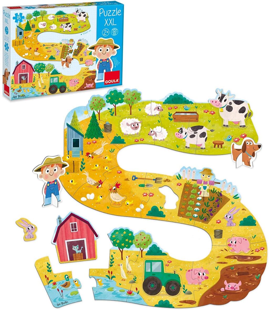 Bebemaman-Goula Puzzle XXL Découverte des Animaux de la ferme 2