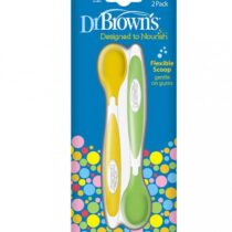 Dr. Brown's Pack de 2 Cuillères à pointe souple 4m+ prix Maroc | Bebemaman.ma