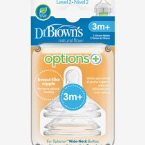 Dr. Brown's Pack de 2 Tétines Col large L2 3m+ prix Maroc | Bebemaman.ma