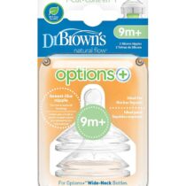 Dr. Brown's Pack de 2 Tétines Col large et Coupe en Y 9m+ prix Maroc | Bebemaman.ma