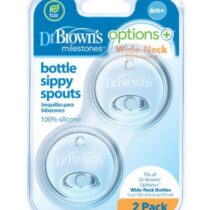 Dr. Brown's Pack de 2 Tétines Transition à bec Col large 6m+ prix Maroc | Bebemaman.ma
