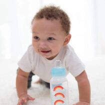 Dr. Brown's Biberon 250ml Col étroit Bleu 6m+ (sippy+tétine L3) prix Maroc | Bebemaman.ma